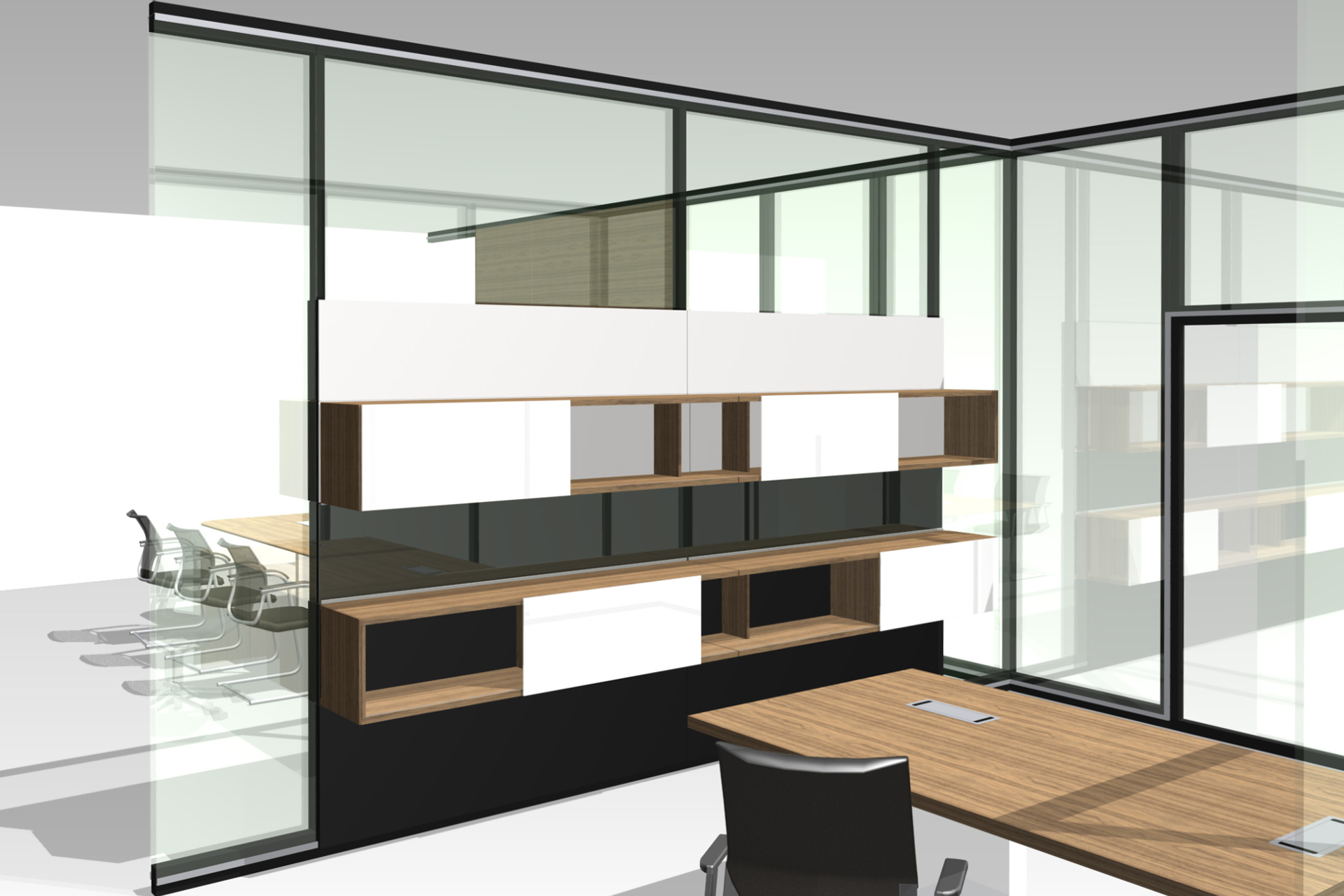 R-Platform · Glazed partition system