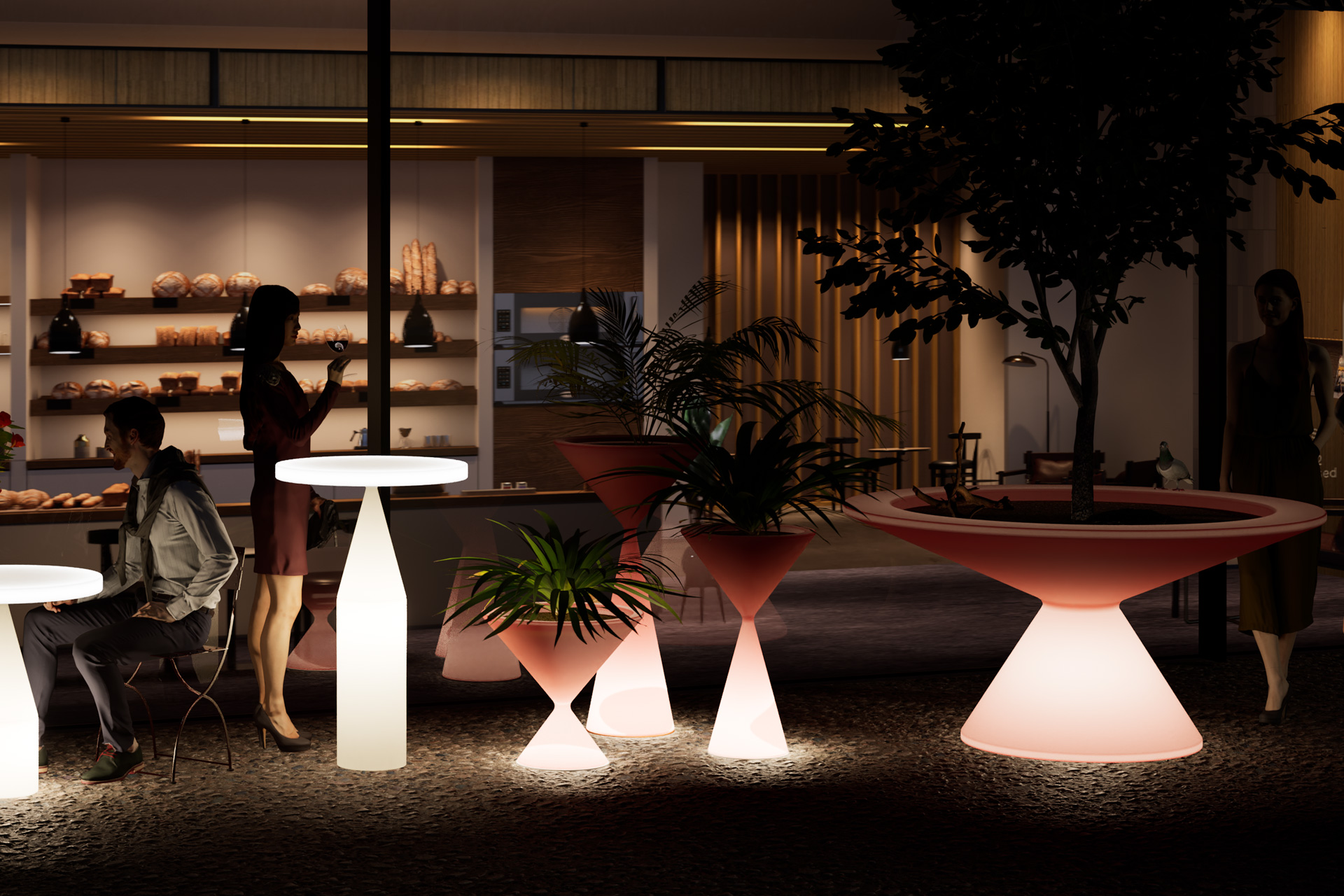 Pots-n-Lamps · after dark